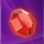octagon gem 2 red gem symbol icon