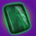 octagon gem darkgreen gem symbol icon