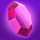 octagon gem pink gem symbol icon