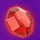 octagon gem red gem symbol icon