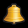 one red cent deluxe bell symbol icon