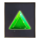 over the moon green gem symbol icon
