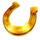 paddys gold horseshoe symbol icon
