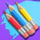 paint crayons symbol icon