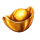 panda blessings ingot symbol icon