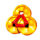 panda dinero coins symbol icon