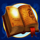 panda magic book symbol icon