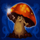 panda magic mushroom symbol icon
