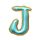 pandas gold j symbol icon