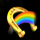 patricks charms rainbow symbol icon