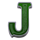 patricks club three pots letter j symbol icon