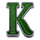 patricks club three pots letter k symbol icon
