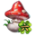 patricks party dice mushroom symbol icon