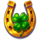 patricks treasure pots horseshoes symbol icon