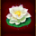 peach banquet lotus symbol icon