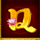 peach banquet q symbol icon