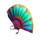 peacock beauty fan symbol icon