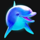 pearl diver dolphin symbol icon