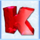 penguin style k symbol icon