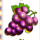 penny fruits grape symbol icon