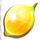penny fruits lemon symbol icon