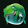 perfect catch frog symbol icon