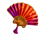 phoenix wheel golden fan symbol icon