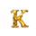 piggies and diamonds k symbol icon
