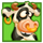 piggy balloons cartoon cow symbol icon