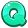 piggy balloons emerald q symbol icon