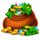 piggy bank cash money stacks symbol icon