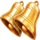 piggy bank coinstorm bells symbol icon