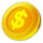 piggy bank fortune pusher gold coin symbol icon