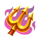 piggy inferno trident symbol icon