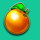 pin up 100 fruits orange symbol icon