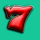 pin up 100 fruits seven symbol icon