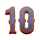 pinata burst 10 symbol icon