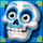 pinata go go skull blue symbol icon