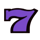 pinball double gold 7 purple symbol icon