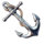 pirate blimey ship anchor symbol icon