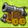 pirate cannon symbol icon