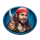 pirate golden age blue pirate symbol icon