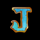 pirates booty j letter symbol icon