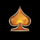 playboy gold jackpots spade symbol icon