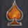 playboy gold spade symbol icon