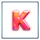 plinko man k symbol icon