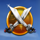 plucky pirates swords symbol icon