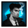 popnoir smoking guy symbol icon