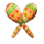 popping pinatas maracas symbol icon