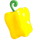popping pinatas yellow bellpepper symbol icon